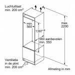 Inbouw koelkast Bosch KIR51ADE0